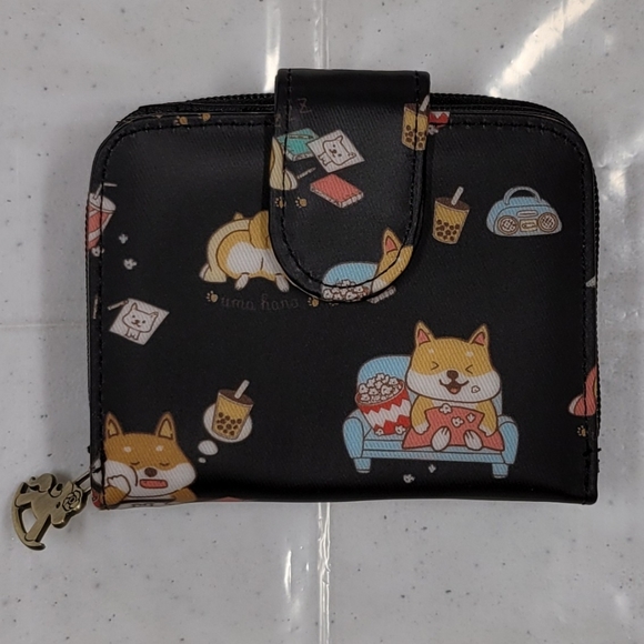 Waterproof Shiba Snap Fold Short Wallet Coin Purse - Picture 7 of 14